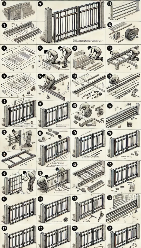how to build a sliding gate