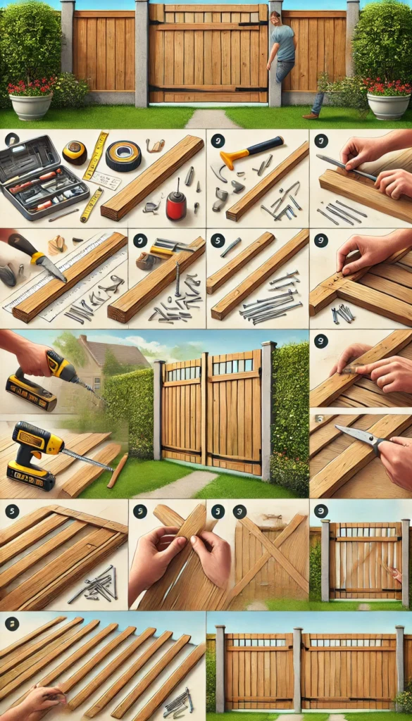 how to build a privacy fence gate